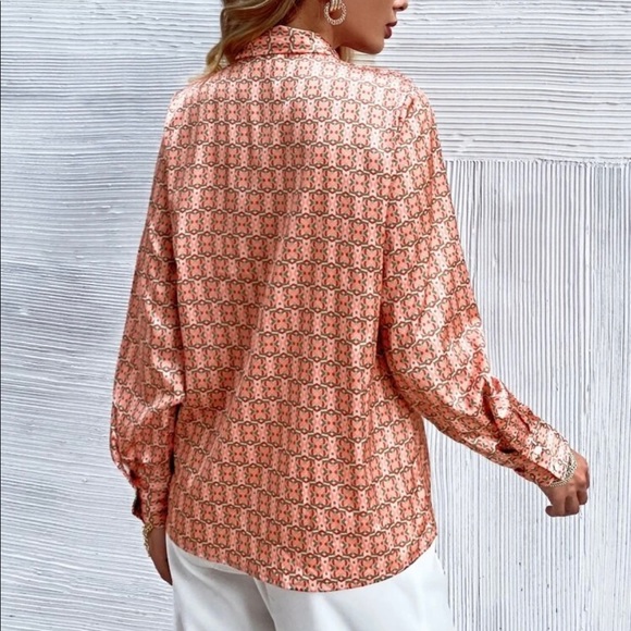 Office Style Neck Tie Blouse - Picture 2 of 7